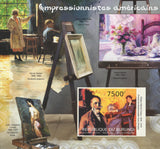 American Impressionist Daniel Garber Art Imperforated Sov. Sheet MNH