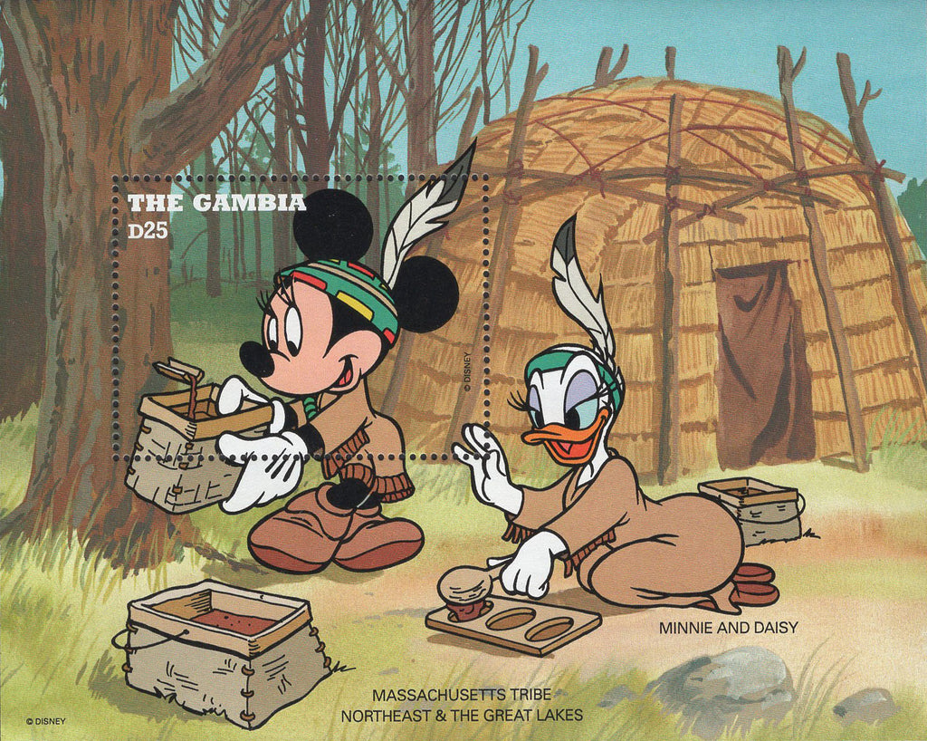 Massachusetts Tribe Northeast Great Lakes Minnie Daisy Sov. Sheet MNH