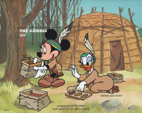 Massachusetts Tribe Northeast Great Lakes Minnie Daisy Sov. Sheet MNH