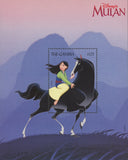 Disney Mulan Khan Souv. Sheet Mint NH