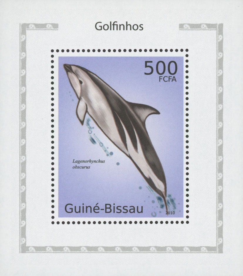 Dolphins Dusky Miniature Souvenir Sheet Mint NH