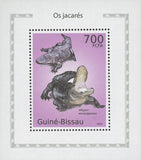 Alligators Stamp Reptile Mississippiensis Miniature Souvenir Sheet MNH