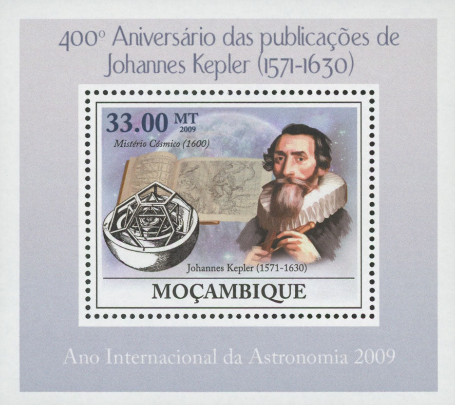Astronomy Johannes Kepler Cosmic Mistery Mini Sov. Sheet MNH