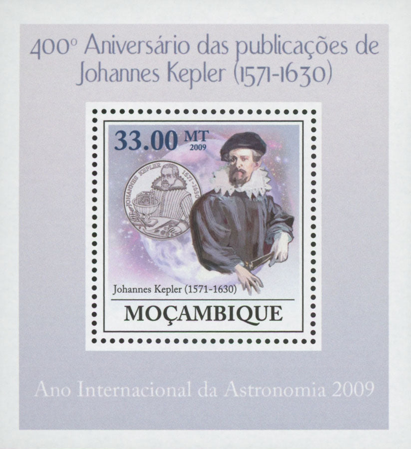 Astronomy Johannes Kepler Space Mini Sov. Sheet MNH