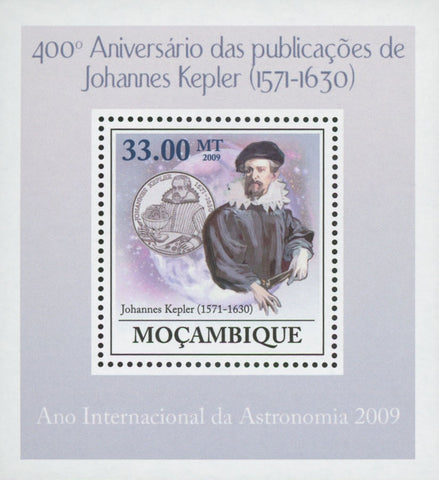 Astronomy Johannes Kepler Space Mini Sov. Sheet MNH