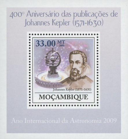 Astronomy Johannes Kepler Statue Mini Sov. Sheet MNH