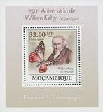 William Kirby Entomology Butterfly Mini Sov. Sheet MNH