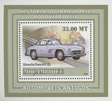 Road Transport Antique Cars Mercedes Benz Mini Sov. Sheet MNH