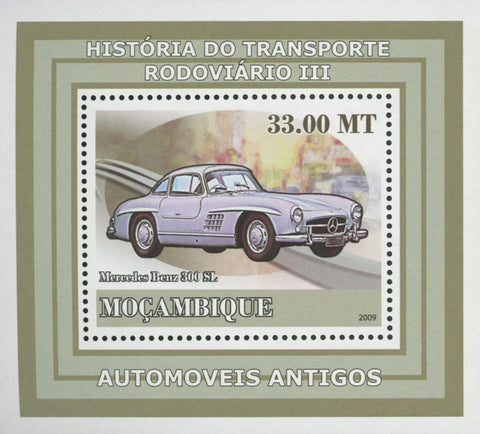 Road Transport Antique Cars Mercedes Benz Mini Sov. Sheet MNH