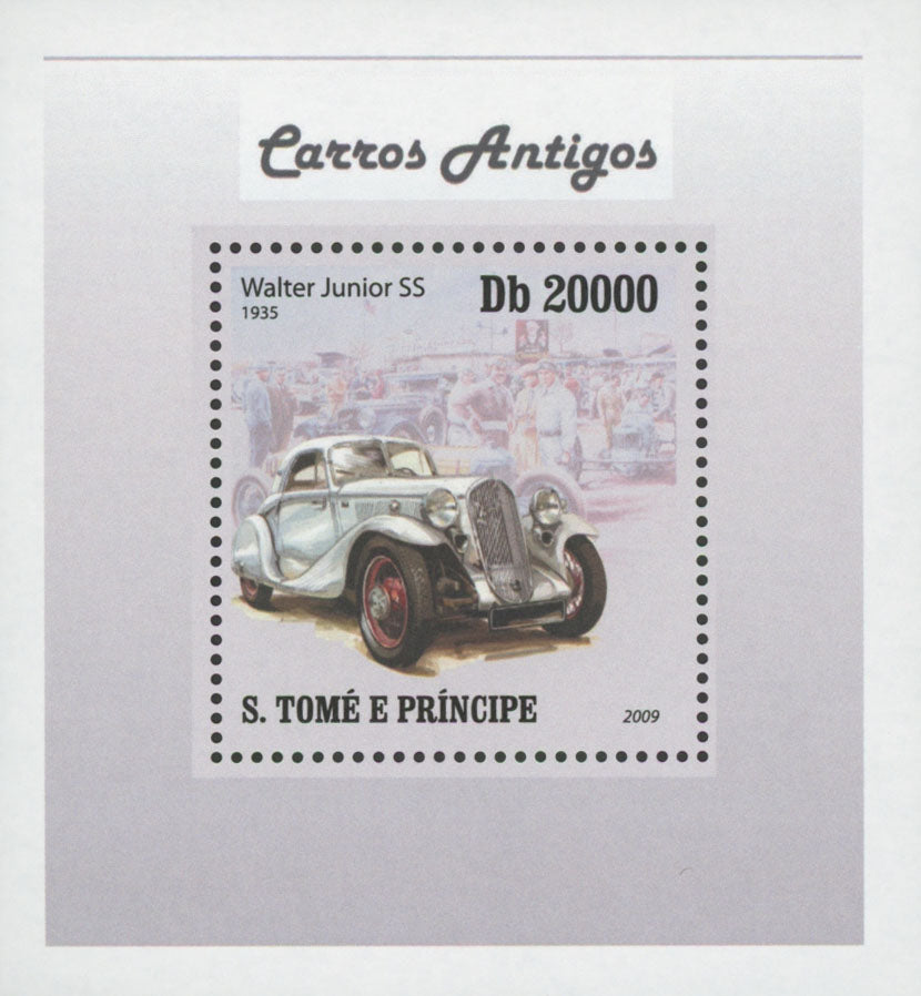 Antique Cars Walter Junior SS Mini Sov. Sheet MNH