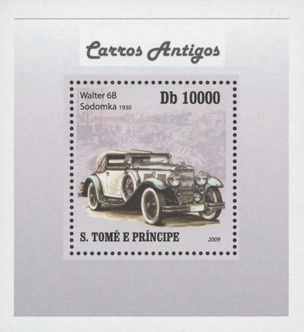 Antique Cars Walter 6B Mini Sov. Sheet MNH