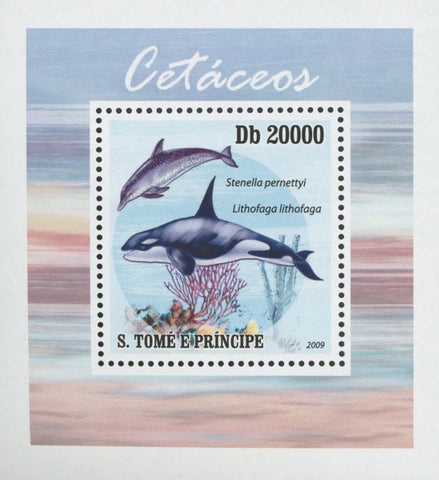 Cetaceans Stenella Pernettyi Mini Sov. Sheet MNH