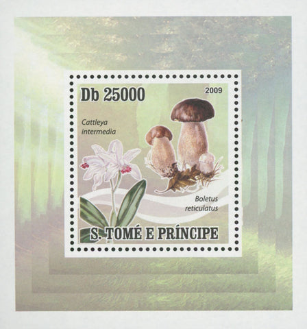 Mushrooms Cattleya Intermedia Mini Sov. Sheet MNH
