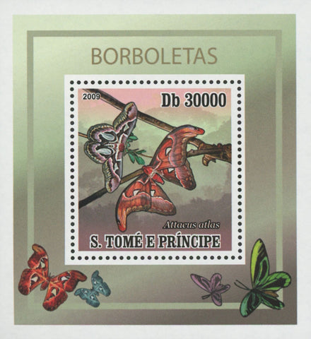Butterflies Attaeus Atlas Mini Sov. Sheet MNH