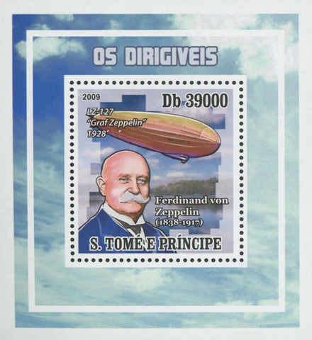 Dirigibles Zeppelin Mini Sov. Sheet MNH