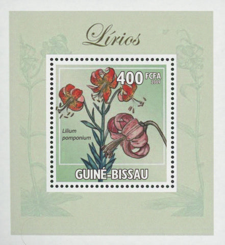 Lilies Pomponium Flower Plant Mini Sov. Sheet MNH