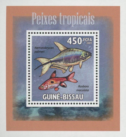 Tropical Fish Rasbora Mini Sov. Sheet MNH
