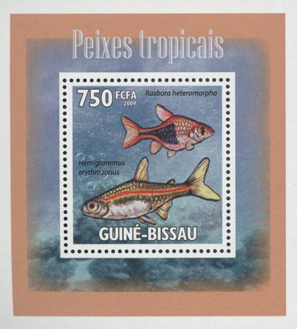 Tropical Fish Hemigrammus Mini Sov. Sheet MNH