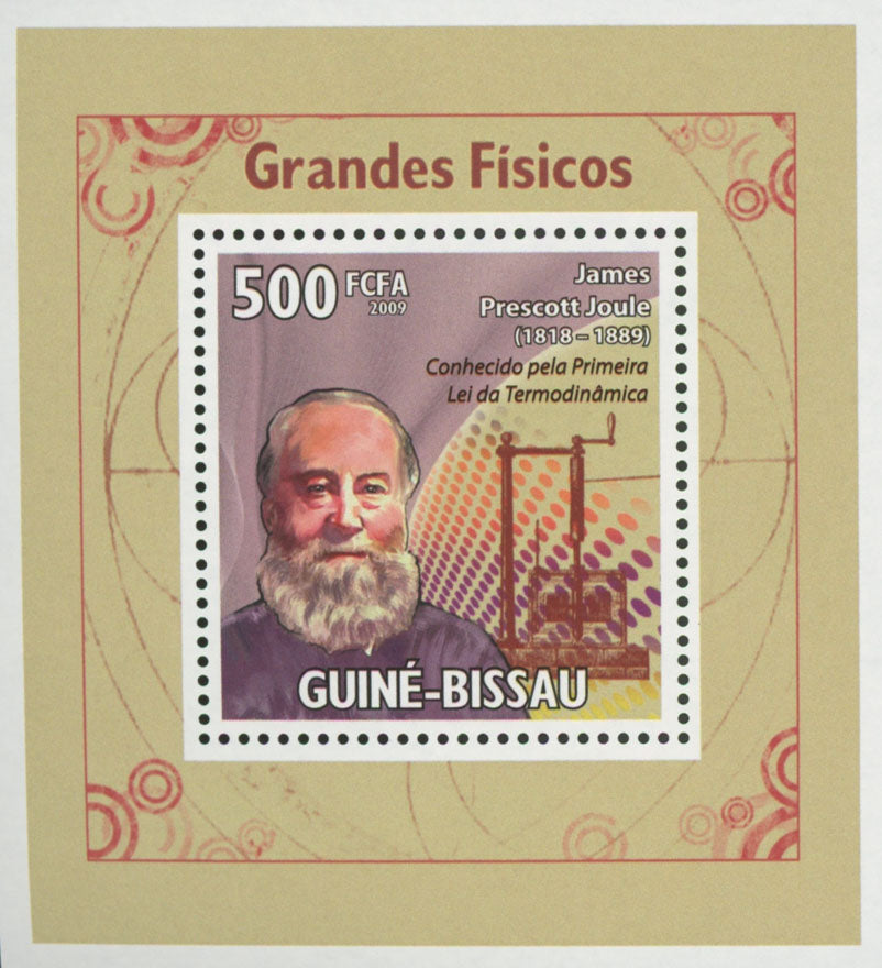 James Prescott Joule Stamp Famous Physicist Mini Sov. Sheet MNH