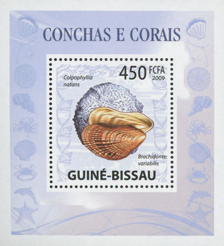 Shells and Corals Brachidontes Variabilis Mini Sov. Sheet MNH