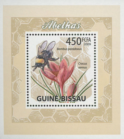 Bees Plants Flowers Bombus Paradoxus Mini Sov. Sheet MNH