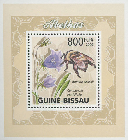 Bees Plants Flowers Bombus Czerskii Mini Sov. Sheet MNH