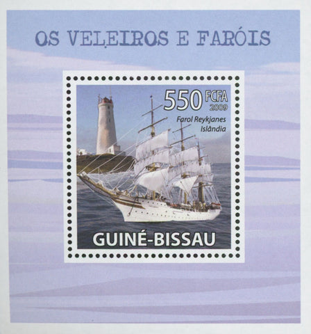 Sailboats and Lighthouses Reykjanes Iceland Mini Sov. Sheet MNH