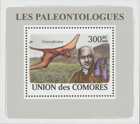 Paleontologists Dinosaur William Buckland Mini Sov. Sheet MNH