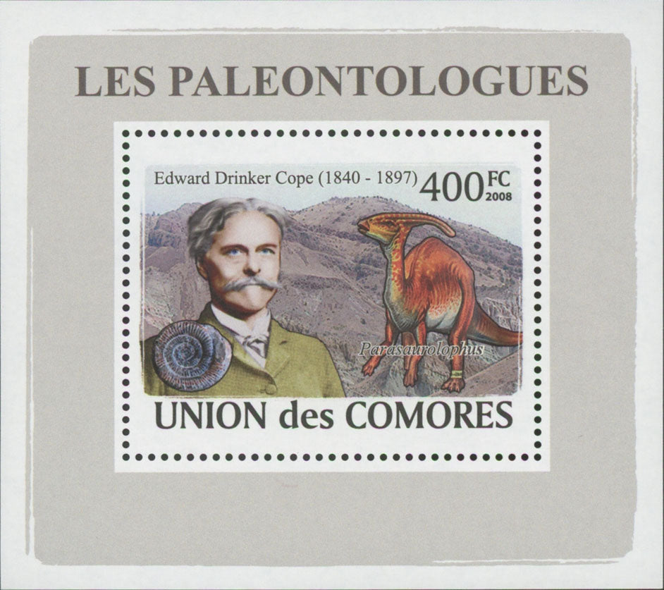 Paleontologists Dinosaur Edward Drinker Mini Sov. Sheet MNH