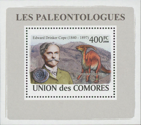 Paleontologists Dinosaur Edward Drinker Mini Sov. Sheet MNH