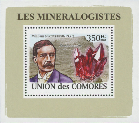 Mineralogist William Niven Mini Sov. Sheet MNH