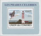 Famous Lighthouses Seagull Pelican Bwene Mini Sov. Sheet MNH