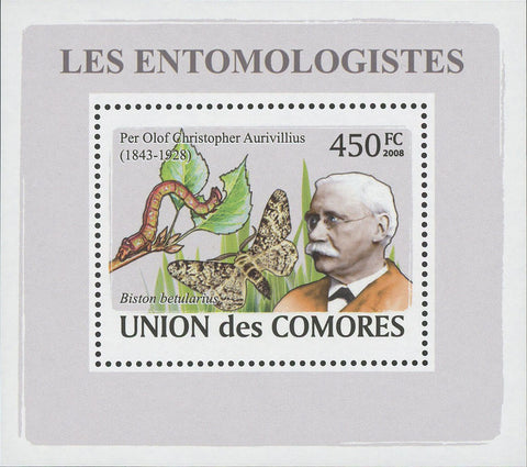Entomologist Per Olof Christopher Aurivillius Butterfly Mini Sov. Sheet