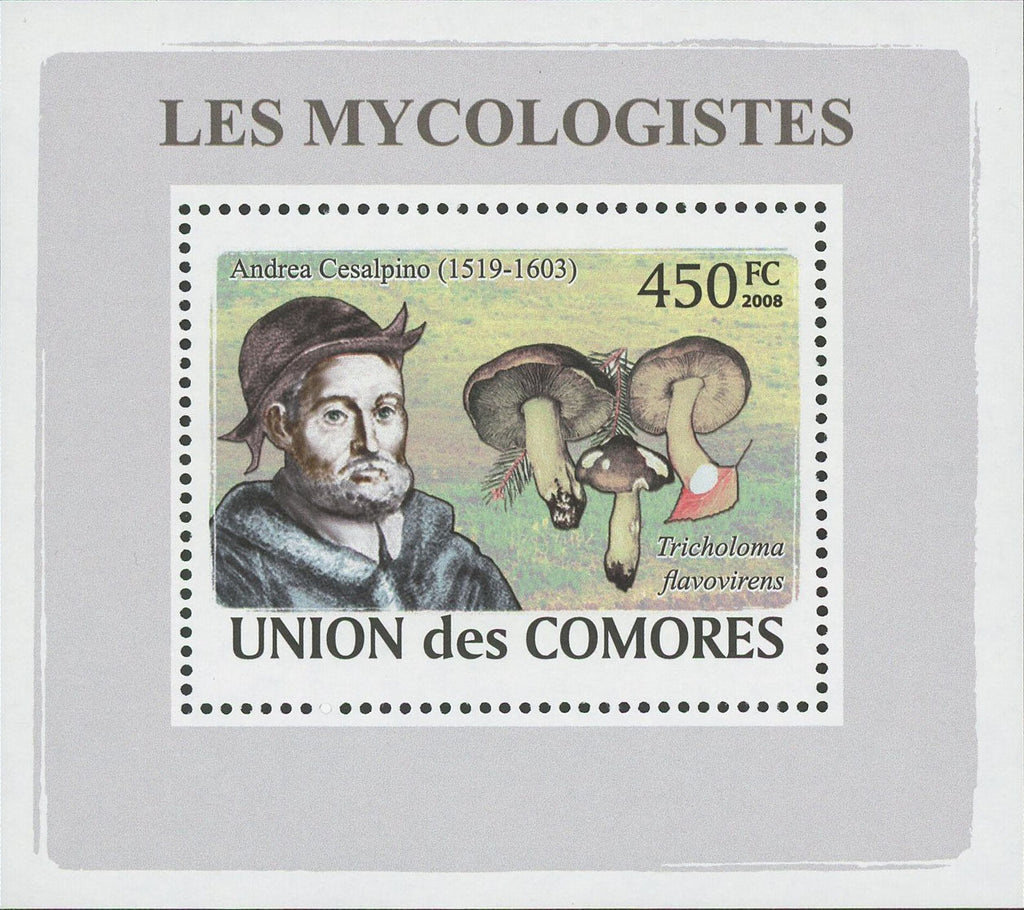 Mycologist Andrea Cesalpino Fungi Mushrooms Mini Sov. Sheet MNH