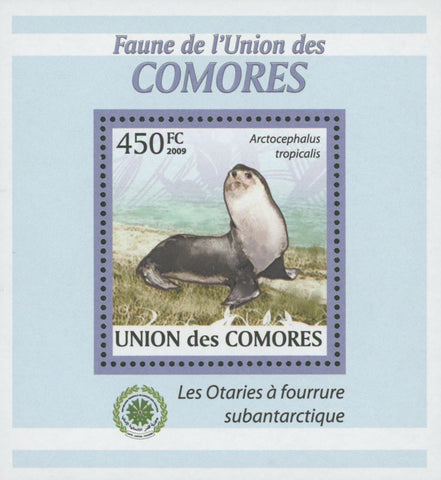 Fur Seal Stamp Fauna Subantarctic Mini Sov. Sheet MNH