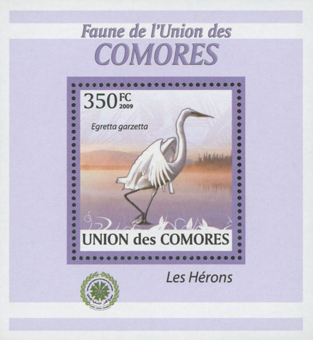 Herons Bird Stamp Egretta Garzetta Mini Sov. Sheet MNH