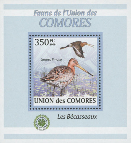 Sandpiper Limosa Limosa Birds Mini Sov. Sheet MNH