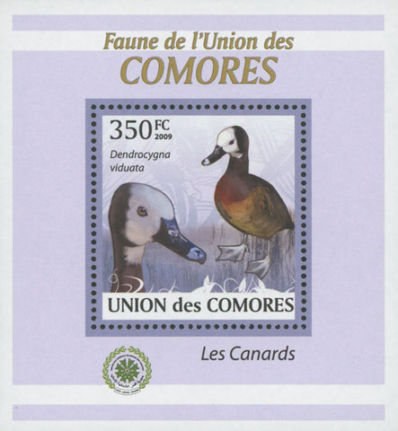 Ducks Stamp Dendrocygna Viduata Birds Mini Sov. Sheet MNH