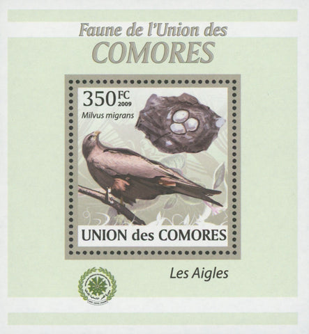 Eagle Stamp Milvis Migrans Birds Nest Fauna Mini Sov. Sheet MNH