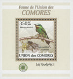 Bee Eater Stamp Birds Apis Mellifera Scutellata Merops Persicus Mini Sov. Sheet