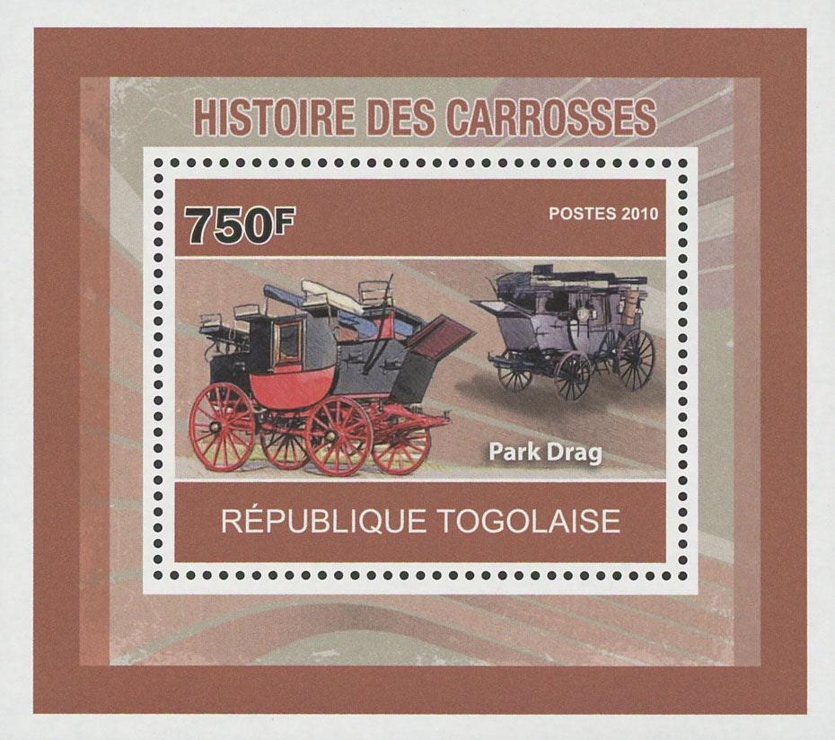 Carriages History Park Drag Mini Sov. Sheet MNH