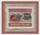 Carriages History Park Drag Mini Sov. Sheet MNH