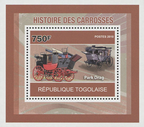 Carriages History Park Drag Mini Sov. Sheet MNH