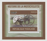Motorcycle History Butler-Dreirad Mini Sov. Sheet MNH