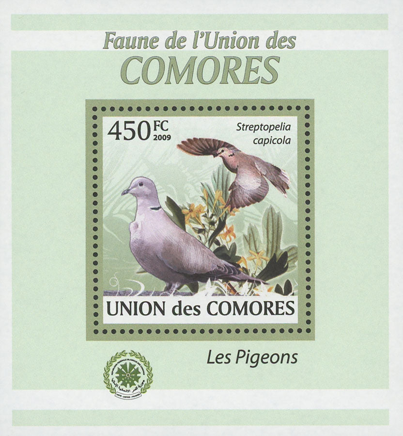 Pigeons Streptopelia Capicola Birds Mini Sov. Sheet MNH
