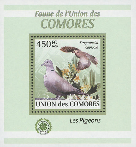 Pigeons Streptopelia Capicola Birds Mini Sov. Sheet MNH