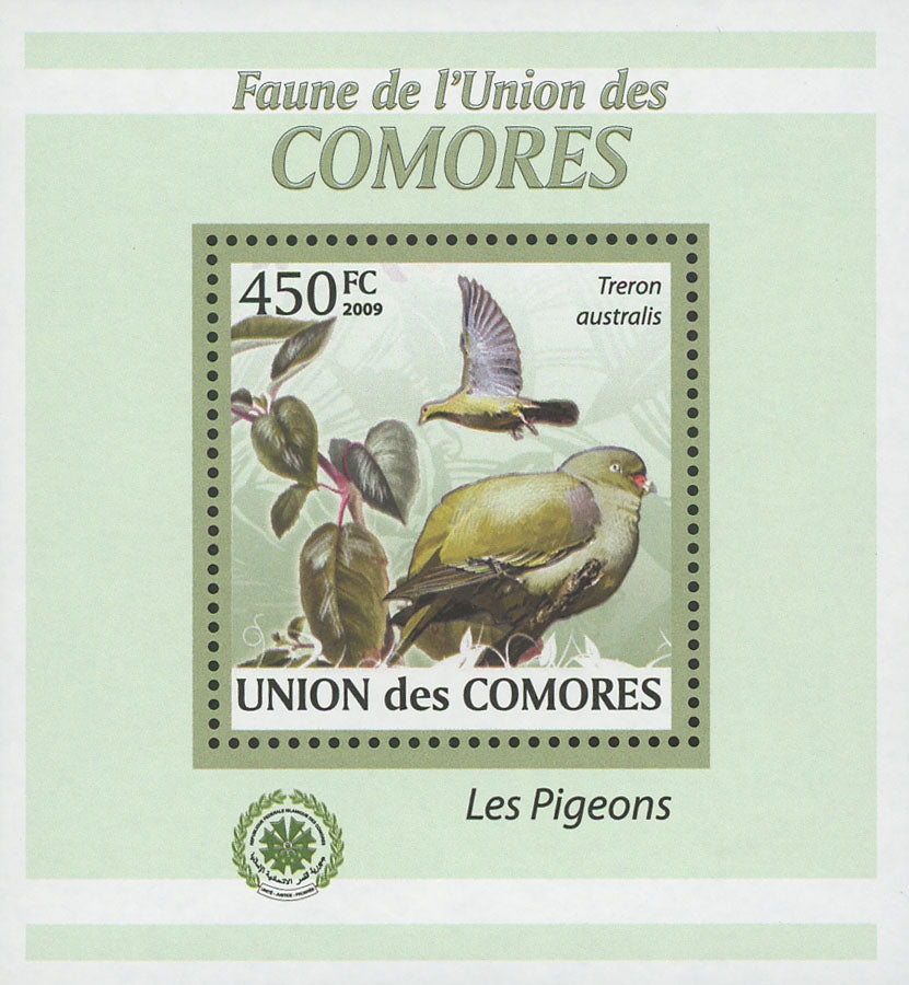 Pigeons Stamp Treron Australis Birds Mini Sov. Sheet MNH