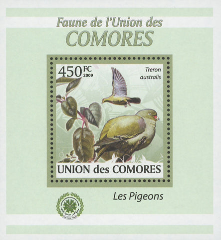 Pigeons Stamp Treron Australis Birds Mini Sov. Sheet MNH