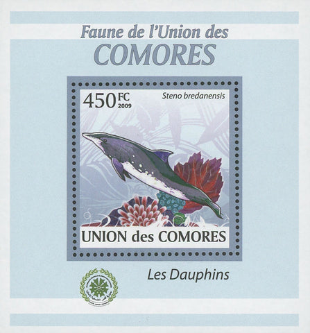 Dolphins  Stamp Marine Fauna Steno Bredanensis Mini Sov. Sheet MNH