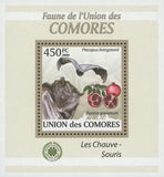 Bat Stamp Pteropus Liviagstonii Grenadine Mini Sov. Sheet MNH